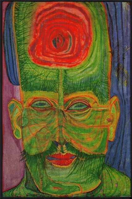 l'homme dans son vert à lui