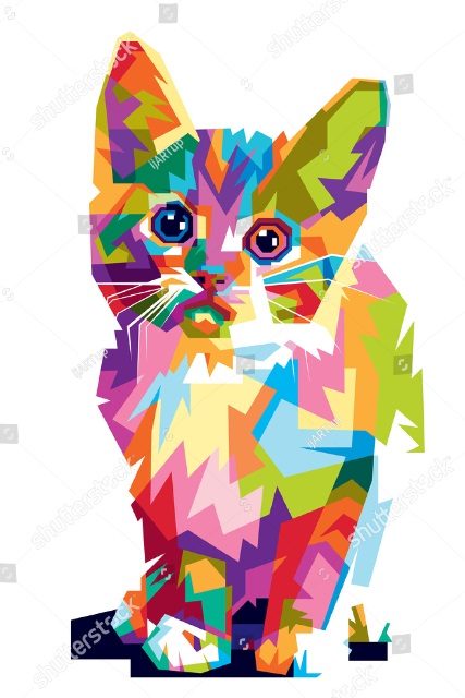 поп-арт котик 