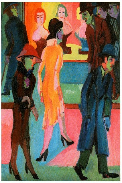  Уличная сцена перед парикмахерской, 1926