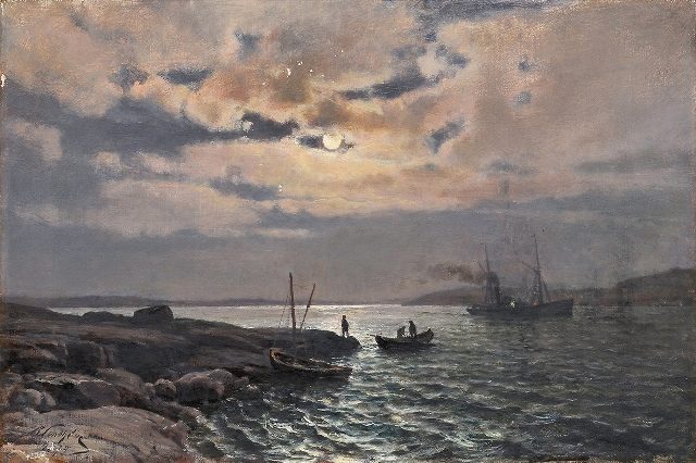 Рыбаки в лунном свете