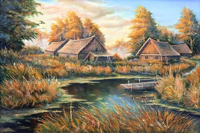 домики у речки 