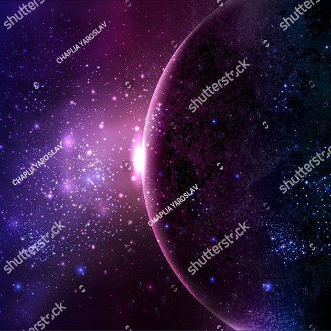 космос в бордовых оттенках 2