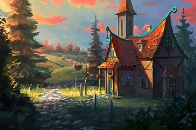 дом в лесу 
