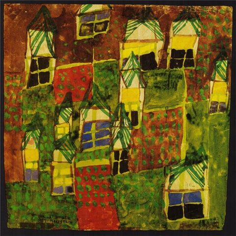  maisons aux toits verts et jardins