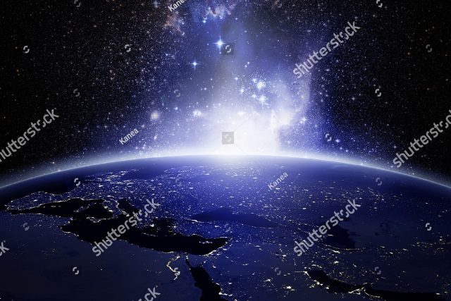 космос в холодных тонах 2