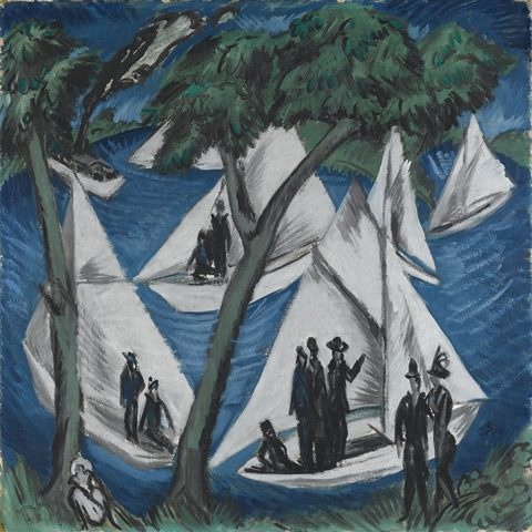 Парусные яхты в Грюнау, 1914