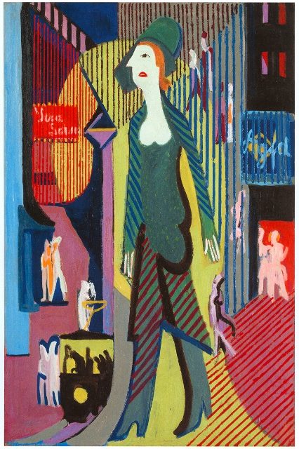  Женщина идет по ночной дороге, 1928-29