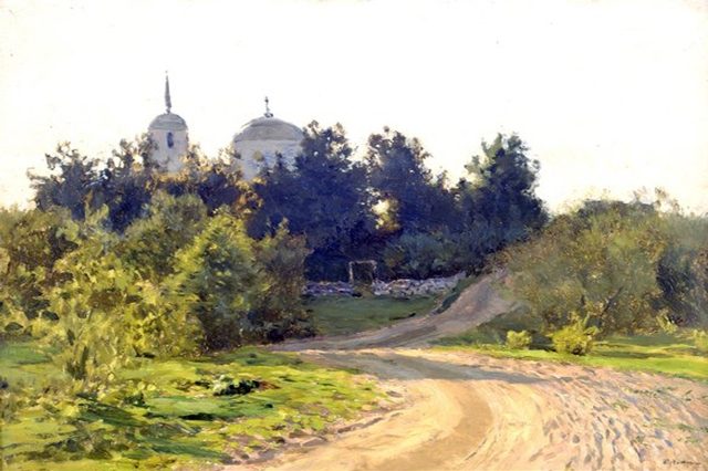 дорога к церкви 