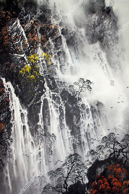 завораживающий водопад 