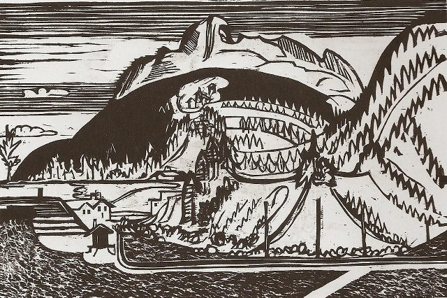 Вид горы Клавадель из Фраункирха, 1933