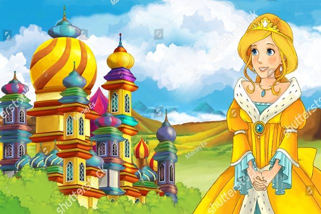 принцесса возле замка