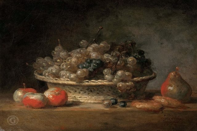 Корзина с виноградом