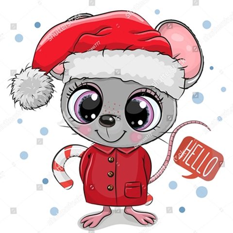 новогодняя мышка 2