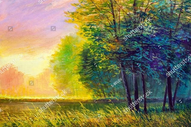 летний закат 