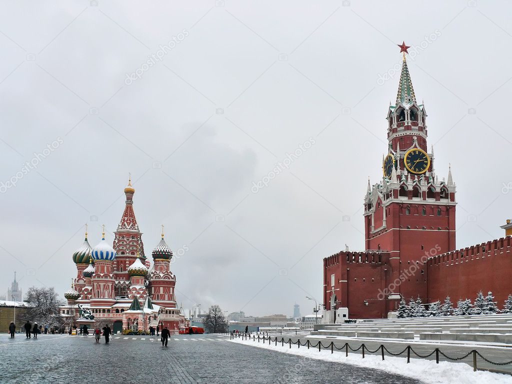 красная площадь зимой
