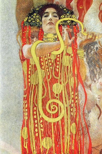 Медицина (1900-1907) (430 х 300) (Вена, фреска в Университете, уничтожена)
