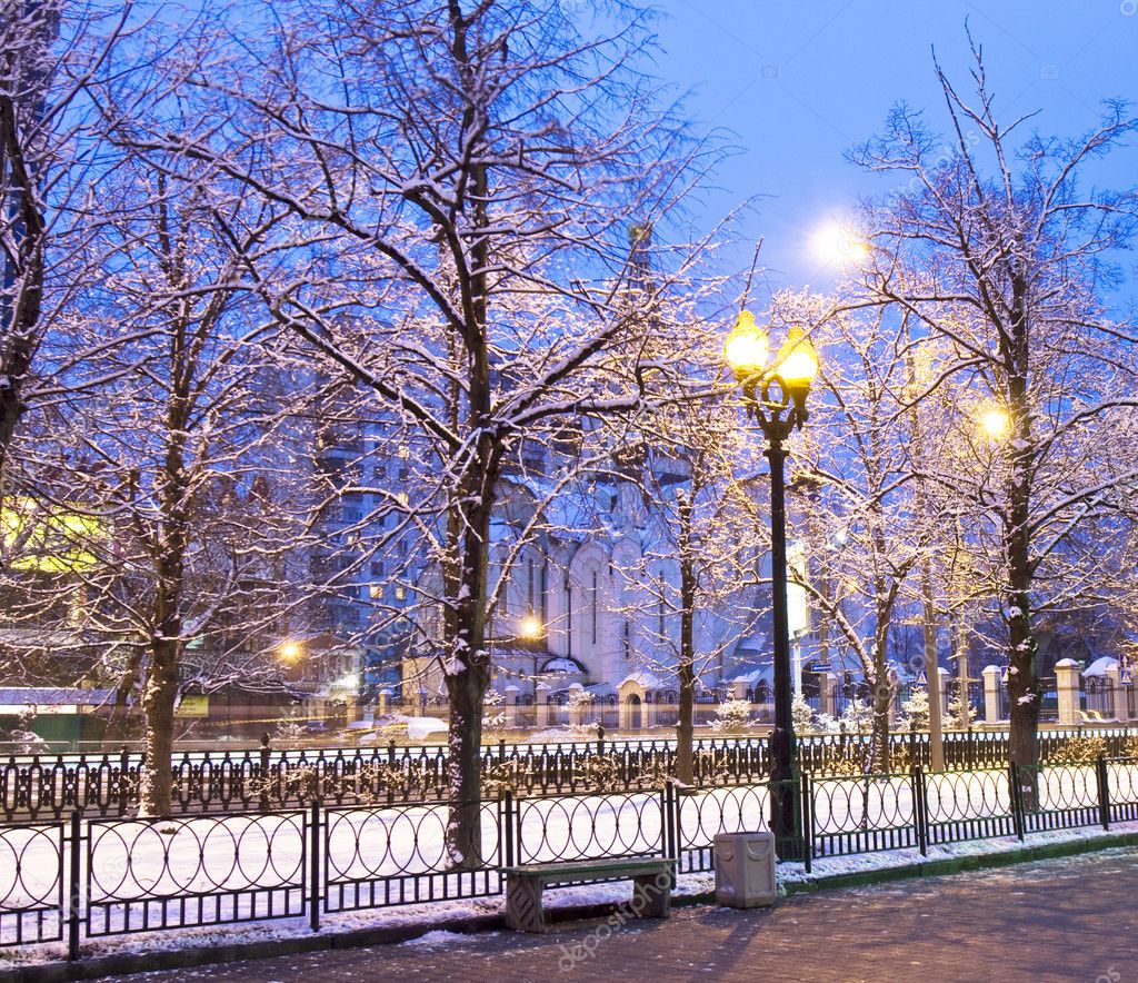 Зимнее утро в Москве