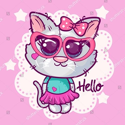 котик с аксессуарами 2