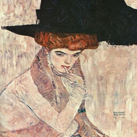 Женщина в шляпе с чёрным пером (1910)