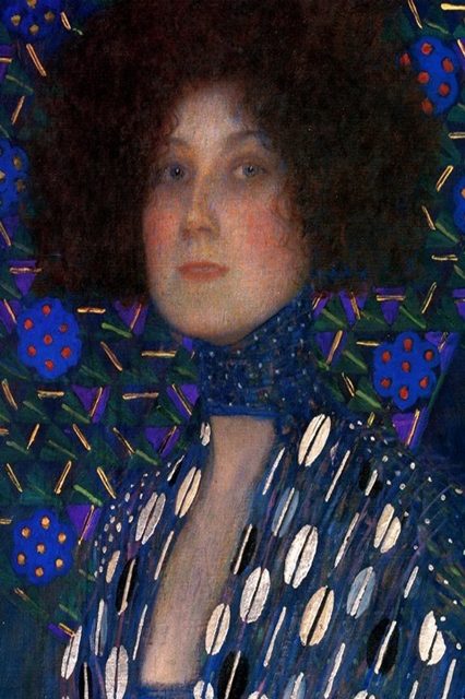 Portrait of Emilie Louise Floge, detal