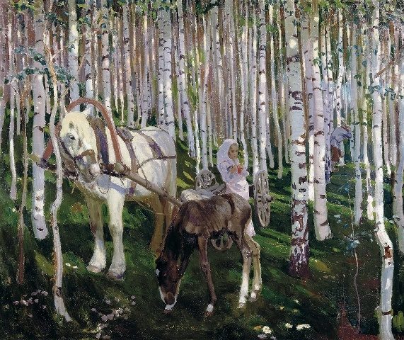 девочка в лесу 