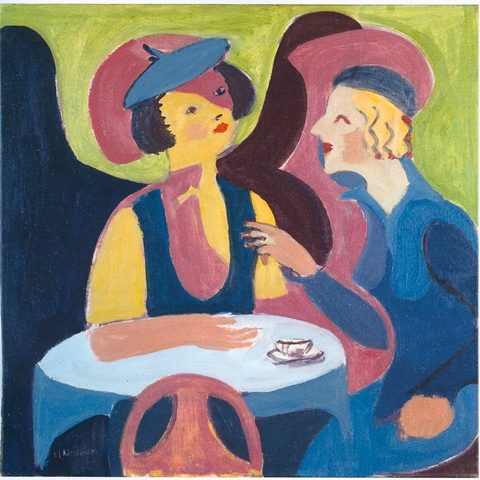 Две женщины в кафе, 1927-29