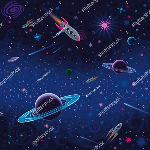 планеты и ракета