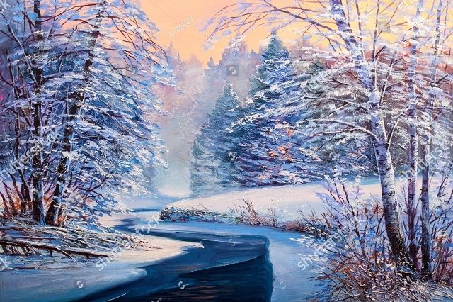 зимний лес 