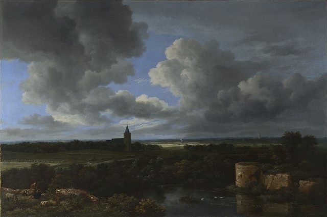  A Landscape with a Ruined Castle and a Church