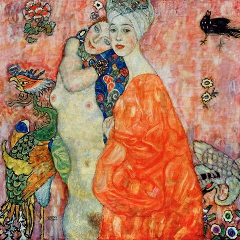 Подруги (1916-1917) (99 х 99) (кртина была в Нац. музее Праги, погибла при пожаре в 1945 году)