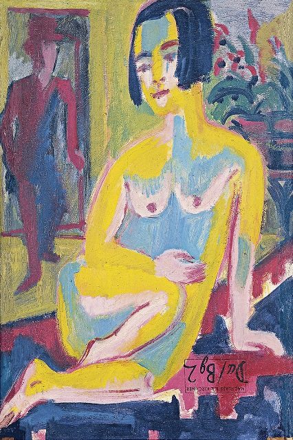Сидящая обнаженная, 1921-23