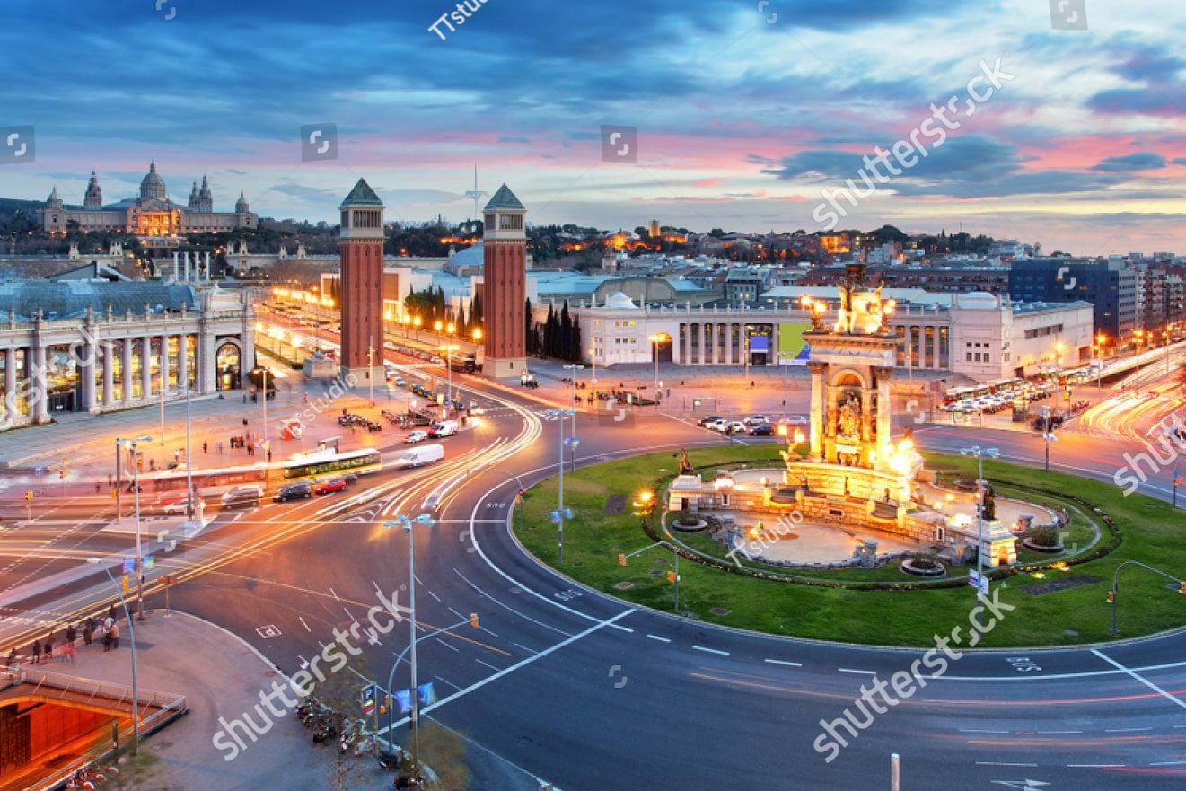 барселона вечером