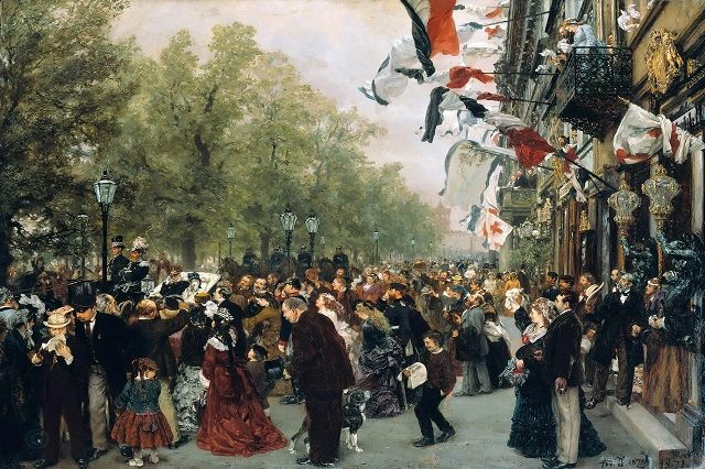 Отправление на фронт императора Вильгельма I 31 июля 1870 года