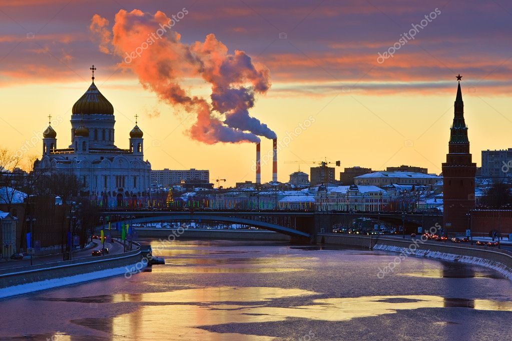 Закат над Москвой