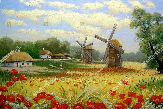 ветровые мельницы 