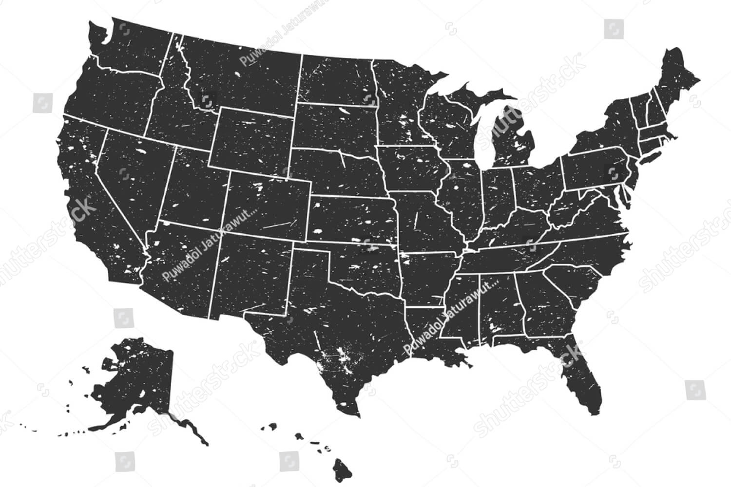 Карта США