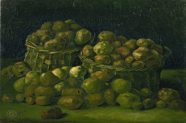 Корзины с картофелем