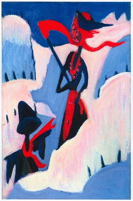  Ведьма и чучело в снегу, 1930-32