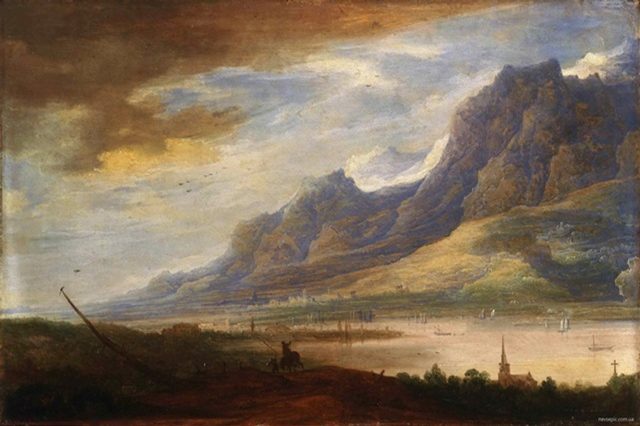 Mountainous Landscape with a Rive