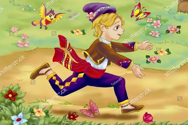 мальчик и бабочки