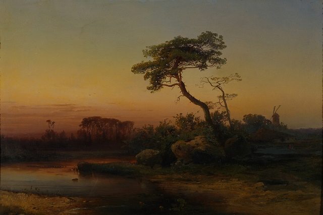   Пейзаж с сосной. 1854