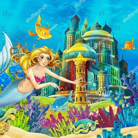 русалка у морского дворца