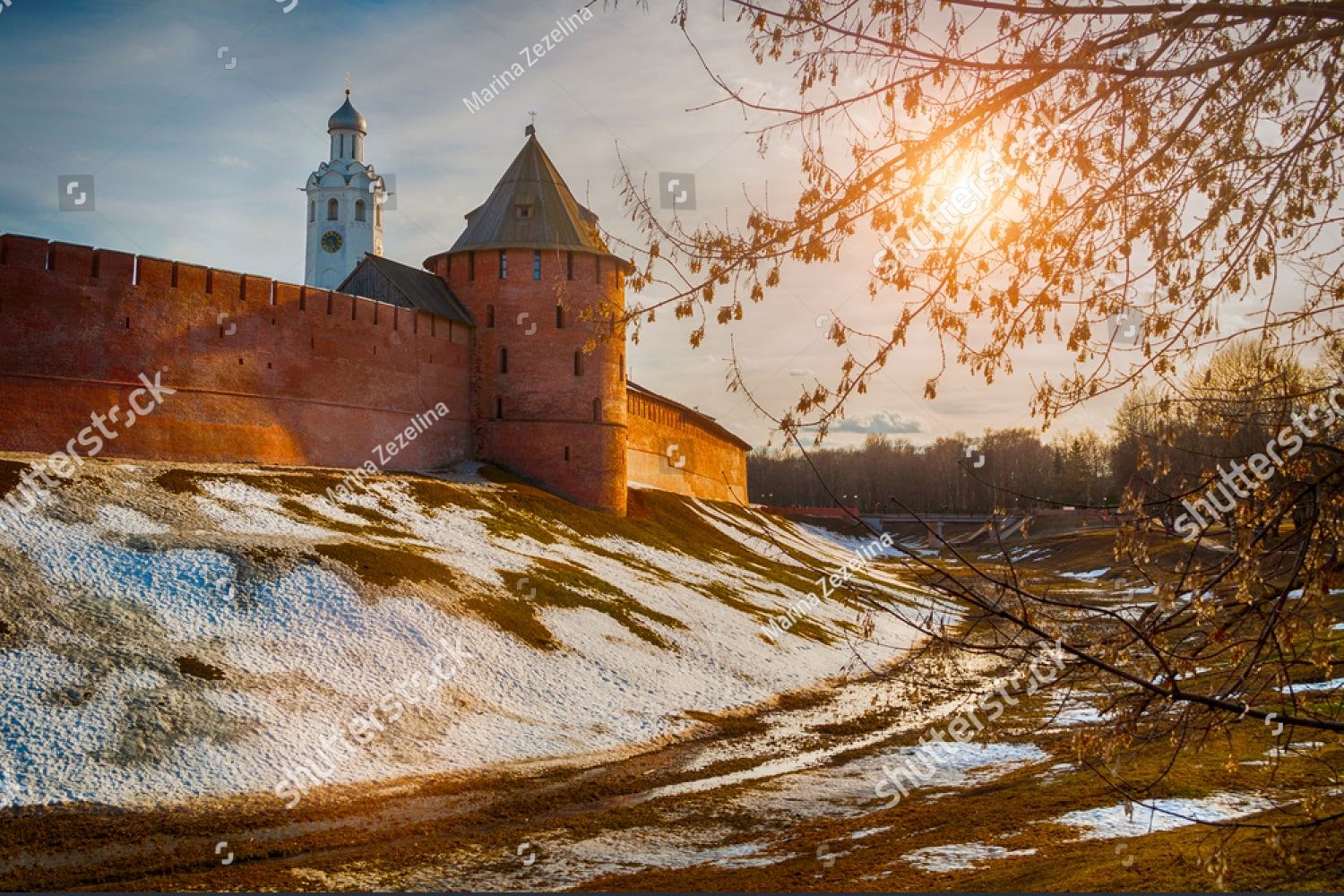вид на новгородский кремль