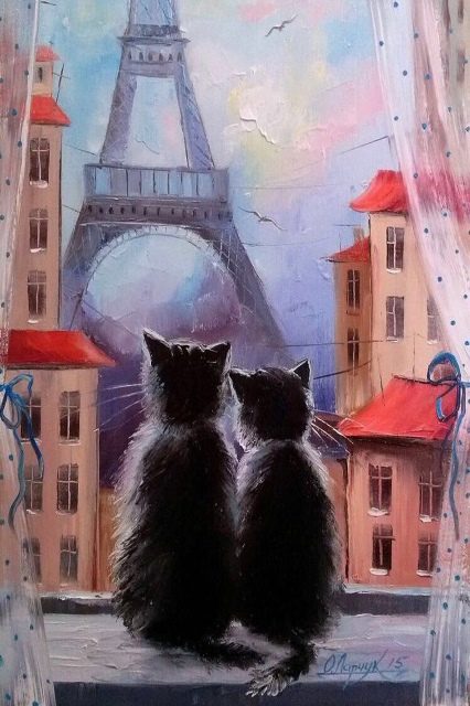 влюбленные котики 