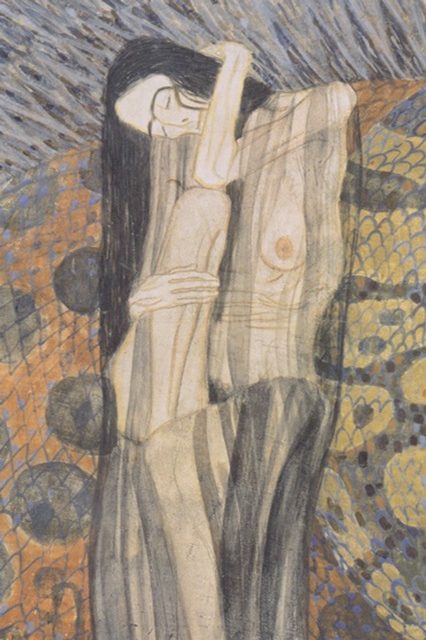 Beethoven Frieze, detal, Gnawing Pain 2, 1902
