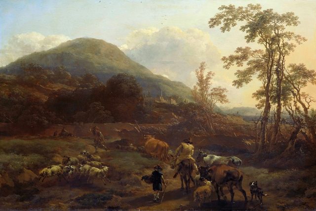 Погонщики со стадом. 1656