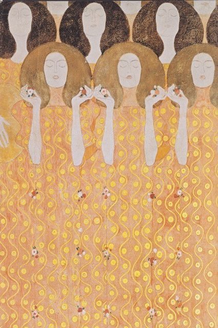  Beethoven Frieze, detal, Choir of Angels Paradise, 1902
