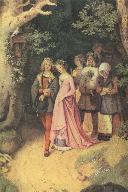  Свадебный кортеж весной (деталь2), 1847