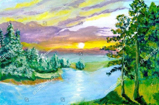 летняя речка 