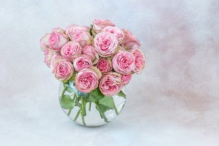 букет розовых роз